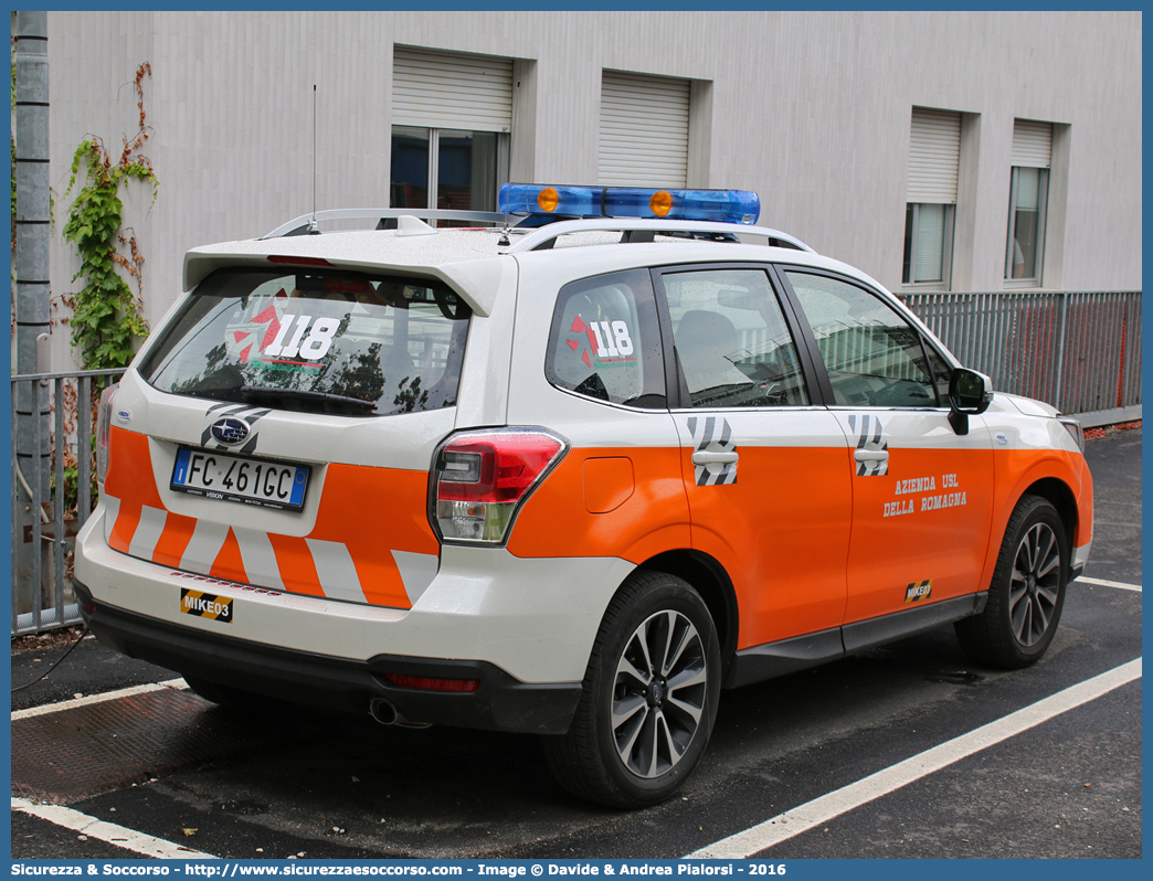 MIKE 03
118 Romagna Soccorso
Ambito Territoriale di Ravenna
Subaru Forester XT VI serie restyling
Allestitore Vision S.r.l.
Parole chiave: 118;Romagna;Ravenna;Soccorso;Automedica;Automedicalizzata;Auto Medica;Auto Medicalizzata;Subaru;Forester;Vision