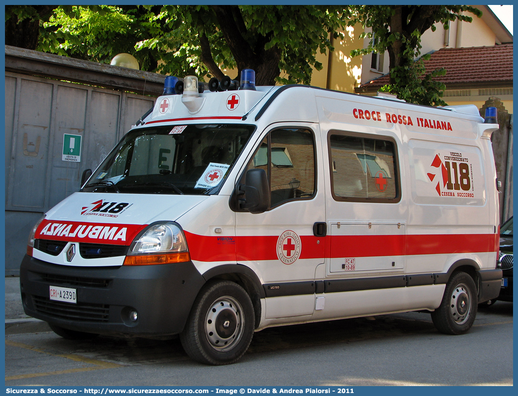 CRI A239D
Croce Rossa Italiana
Cesenatico (FC)
Renault Master III serie
Allestitore Vision S.r.l.
Parole chiave: Croce;Rossa;Italiana;CRI;C.R.I.;Ambulanza;Renault;Master;Cesenatico;Vision