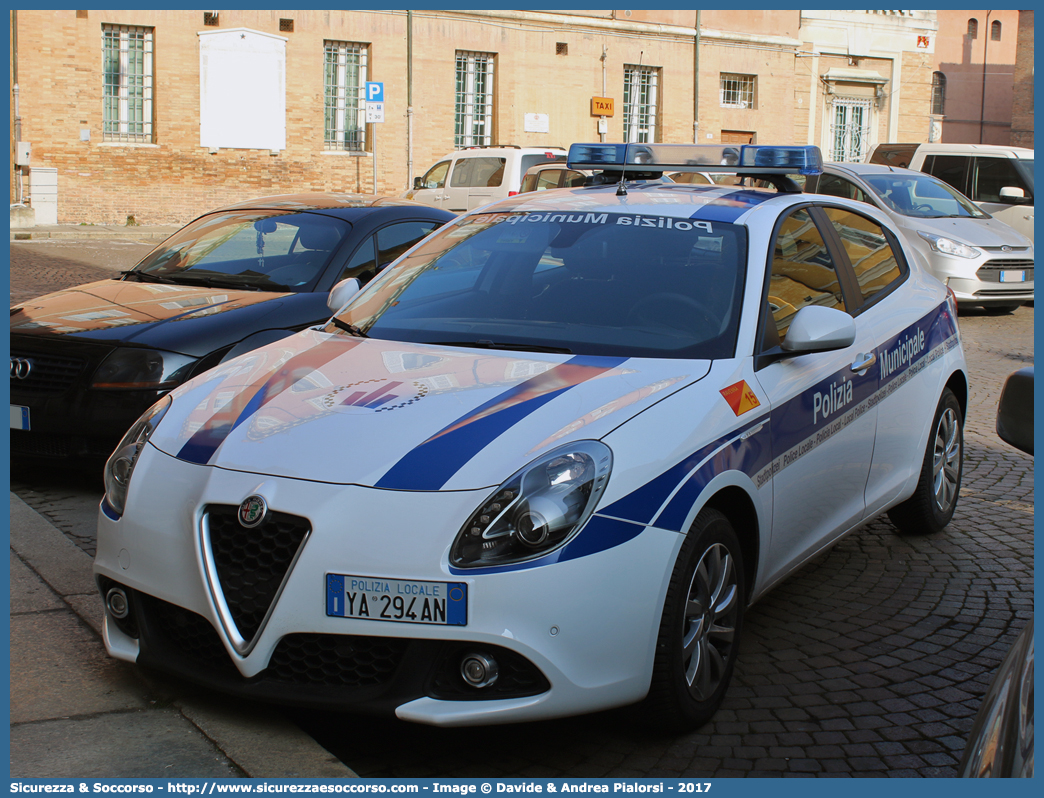 Polizia Locale YA294AN
Polizia Municipale
Comune di Ravenna
Alfa Romeo Nuova Giulietta
I serie II restyling
Parole chiave: Polizia;Locale;Municipale;Ravenna;Alfa Romeo;Nuova Giulietta;YA294AN;YA 294 AN