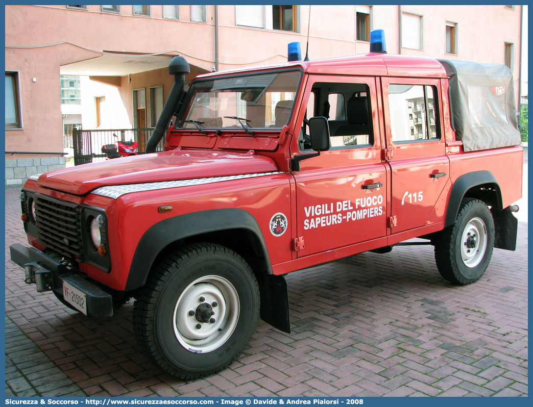 VF 21502
Vigili del Fuoco
Regione Autonoma Valle d'Aosta
Land Rover Defender 110
Parole chiave: VF;V.F.;Vigili;Fuoco;Regione;Autonoma;Valle;Aosta;Land Rover;Defender;110;21502