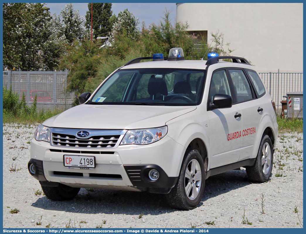 CP 4198
Corpo delle Capitanerie di Porto
Guardia Costiera
Subaru Forester V serie
Parole chiave: CP;C.P.;GC,G.C.;Guardia Costiera;Capitaneria di Porto;Capitanerie di Porto;Subaru;Forester;CP;4198