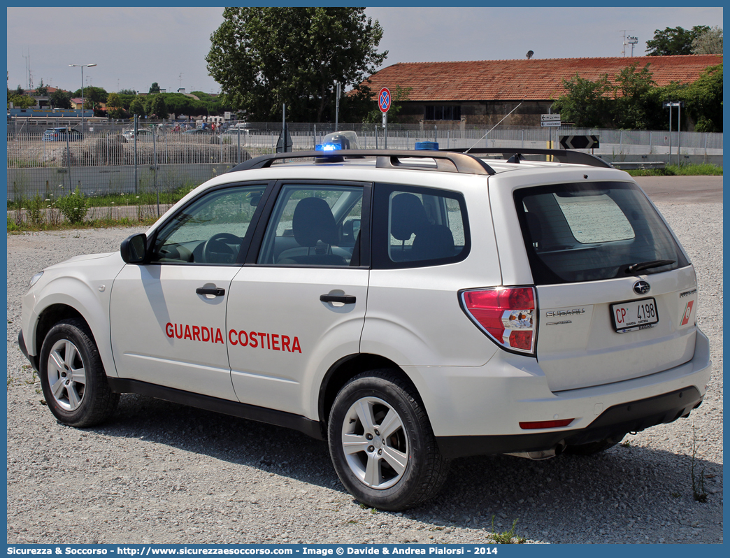 CP 4198
Corpo delle Capitanerie di Porto
Guardia Costiera
Subaru Forester V serie
Parole chiave: CP;C.P.;GC,G.C.;Guardia Costiera;Capitaneria di Porto;Capitanerie di Porto;Subaru;Forester;CP;4198