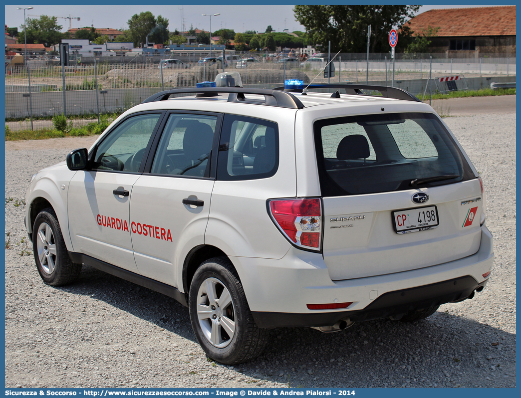 CP 4198
Corpo delle Capitanerie di Porto
Guardia Costiera
Subaru Forester V serie
Parole chiave: CP;C.P.;GC,G.C.;Guardia Costiera;Capitaneria di Porto;Capitanerie di Porto;Subaru;Forester;CP;4198