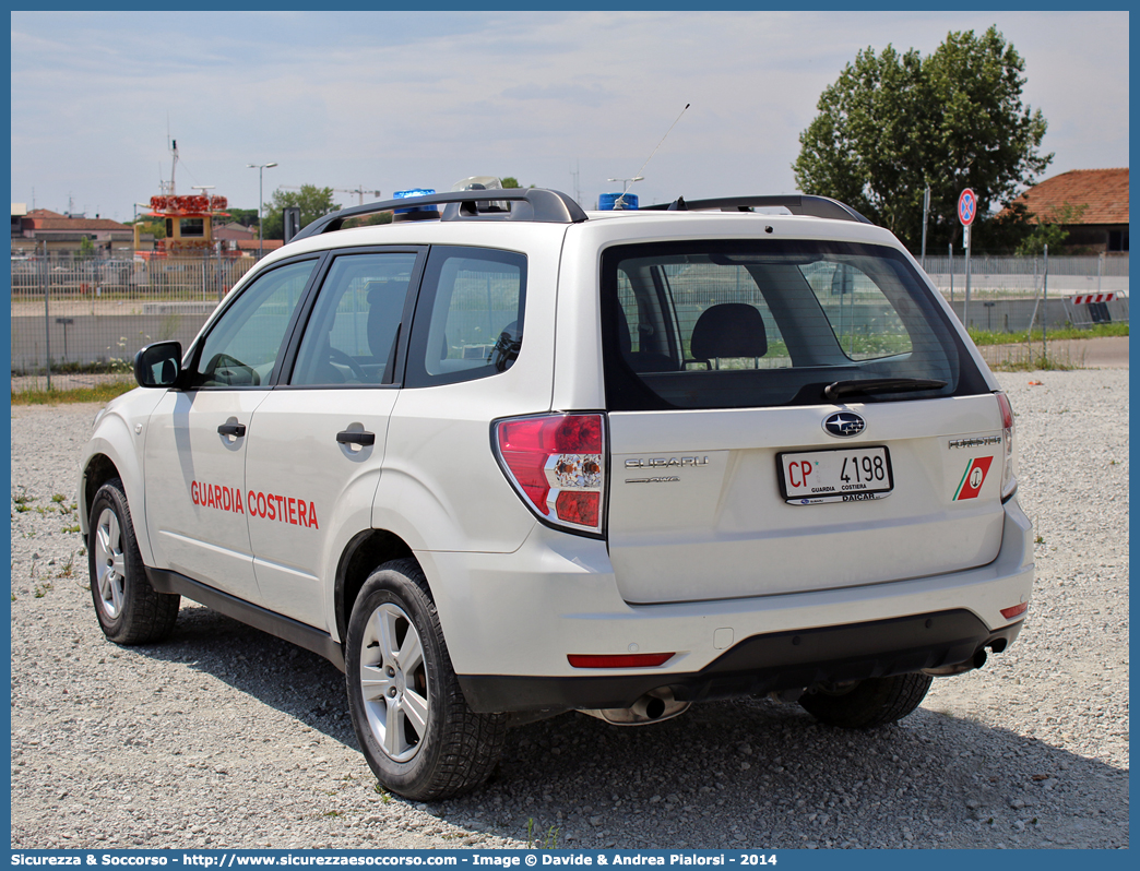 CP 4198
Corpo delle Capitanerie di Porto
Guardia Costiera
Subaru Forester V serie
Parole chiave: CP;C.P.;GC,G.C.;Guardia Costiera;Capitaneria di Porto;Capitanerie di Porto;Subaru;Forester;CP;4198