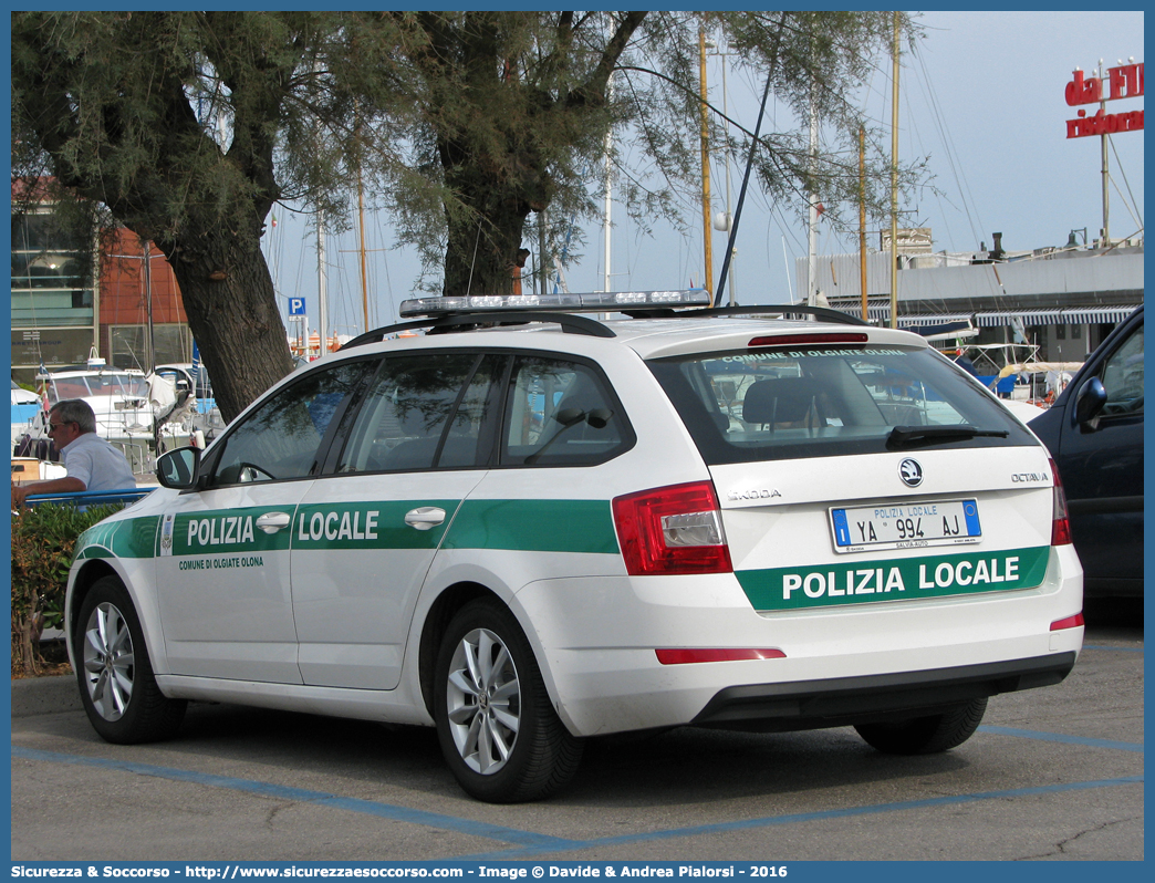 Polizia Locale YA994AJ
Polizia Locale
Comune di Olgiate Olona
Skoda Octavia Wagon IV serie
Allestitore Projet Service S.r.l.
Parole chiave: Polizia;Locale;Municipale;Olgiate Olona;Skoda;Octavia;Wagon;SW;S.W.;Projet Service;YA994AJ;YA 994 AJ