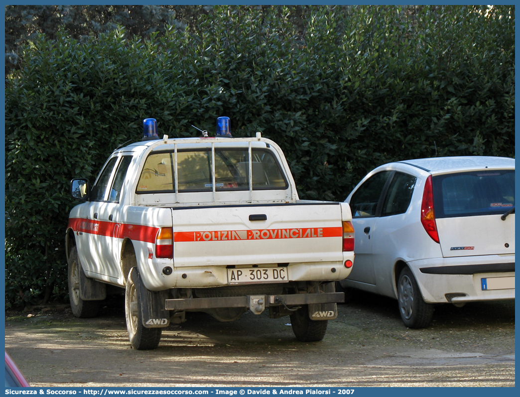 -
Polizia Provinciale
Provincia di Firenze
Mitsubishi L200 III serie
Parole chiave: Polizia;Locale;Provinciale;Firenze;Mitsubishi;L200;L 200