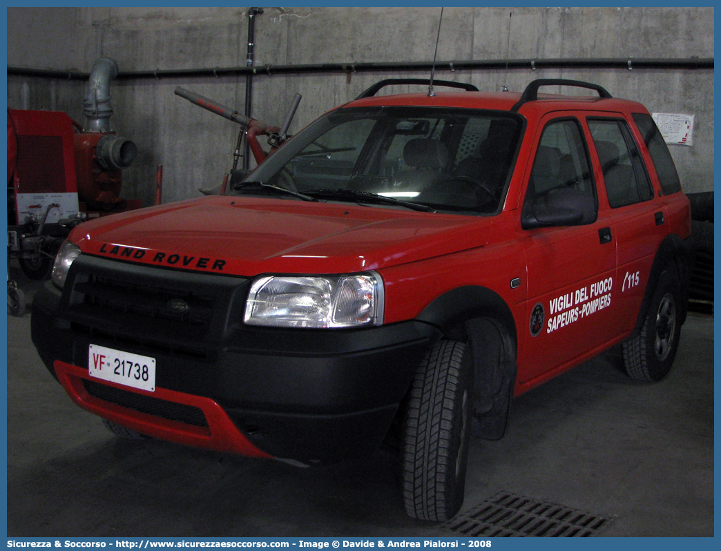 VF 21738
Vigili del Fuoco
Regione Autonoma Valle d'Aosta
Land Rover Freelander I serie
Parole chiave: VF;V.F.;Vigili;Fuoco;Regione;Autonoma;Valle;Aosta;Land Rover;Freelander;21738