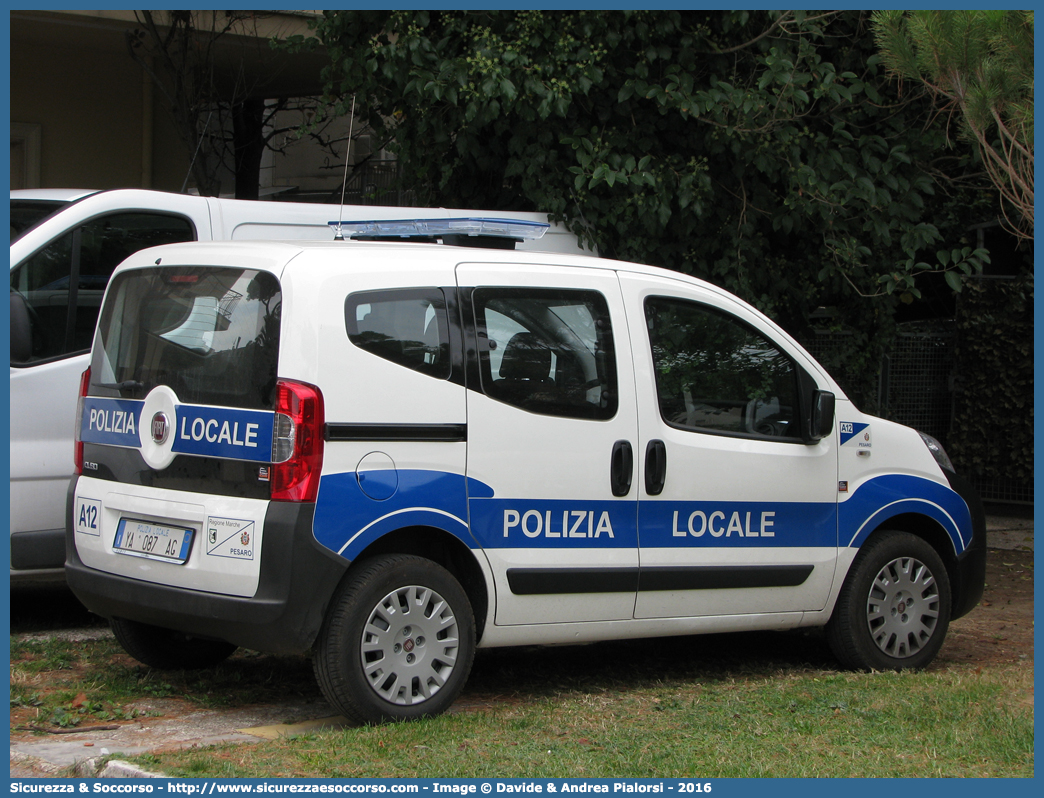 Polizia Locale YA087AG
Polizia Locale
Comune di Pesaro
Fiat Qubo I serie
Allestitore Elevox S.r.l.
Parole chiave: Polizia;Locale;Municipale;Pesaro;Fiat;Qubo;Elevox;YA087AG;YA 087 AG