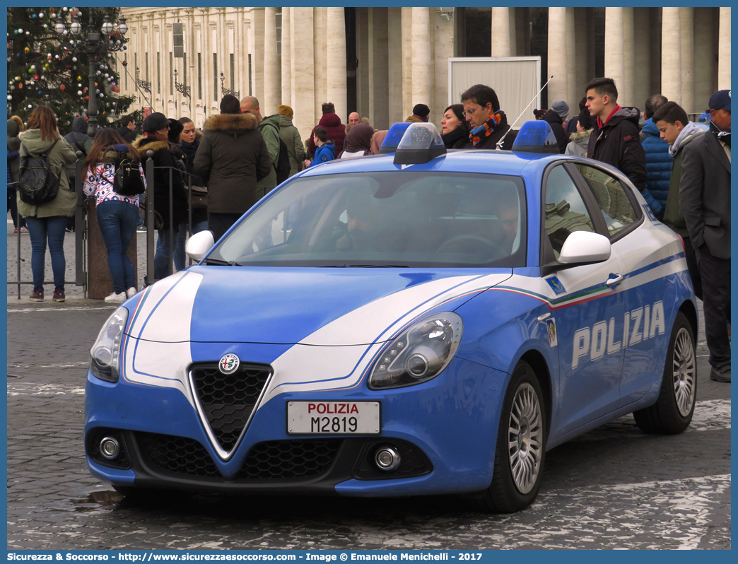 Polizia M2819
Polizia di Stato
Polizia Stradale
Alfa Romeo Nuova Giulietta
I serie II restyling
(I fornitura)
Parole chiave: PS;P.S.;Polizia;di;Stato;Stradale;Alfa;Romeo;Nuova;Giulietta