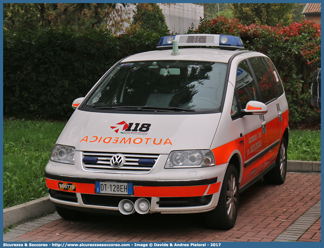 BO 0770
118 Bologna Soccorso
Volkswagen Sharan III serie
Allestitore Vision S.r.l.
Parole chiave: 118;Bologna;Soccorso;Automedica;Automedicalizzata;Auto Medica;Auto Medicalizzata;Volkswagen;Sharan;Vision