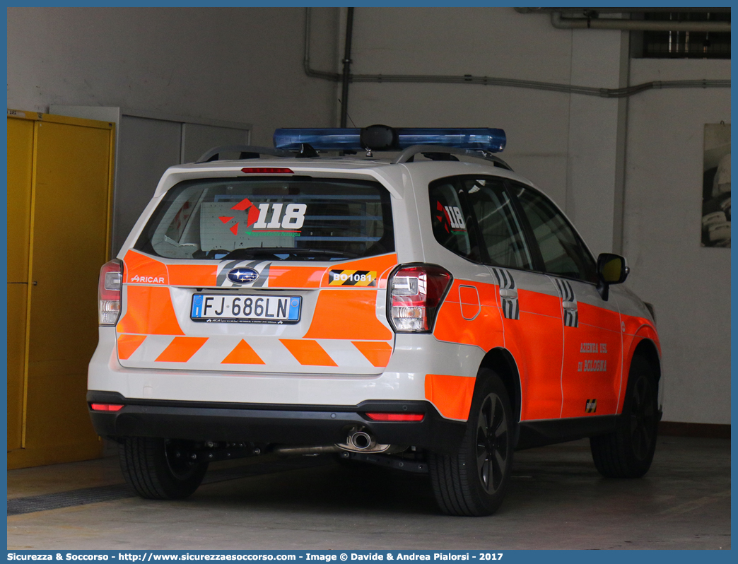 BO 1081
118 Bologna Soccorso
Subaru Forester VI serie restyling
Allestitore Aricar S.p.A.
Parole chiave: 118;Bologna;Soccorso;Automedica;Automedicalizzata;Auto Medica;Auto Medicalizzata;Subaru;Forester;Aricar