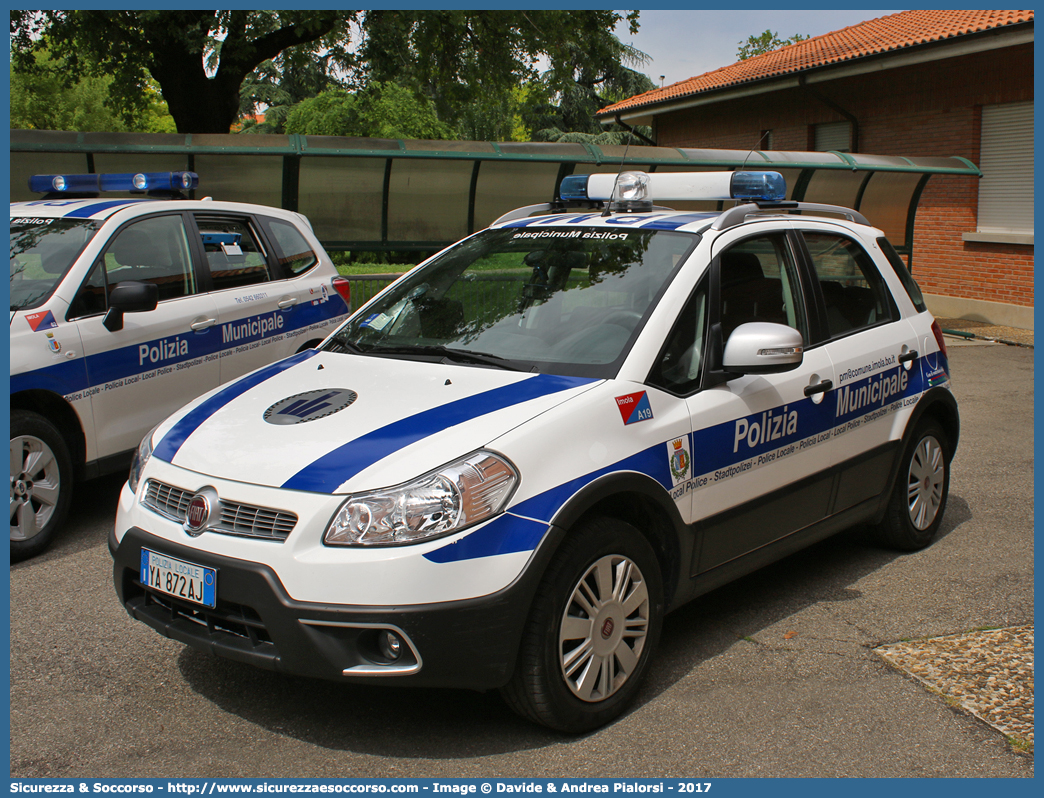 Polizia Locale YA872AJ
Polizia Municipale
Comune di Imola
Fiat Sedici II serie
Allestitore Focaccia Group S.r.l.
Parole chiave: Polizia;Locale;Municipale;Imola;Fiat;Sedici;Focaccia;YA872AJ;YA 872 AJ