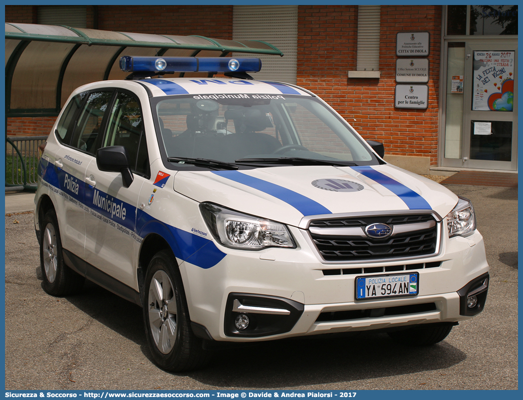 Polizia Locale YA594AN
Polizia Municipale
Comune di Imola
Subaru Forester VI serie restyling
Allestitore Bertazzoni S.r.l.
Parole chiave: Polizia;Locale;Municipale;Imola;Subaru;Forester;Bertazzoni;YA594AN;YA 594 AN