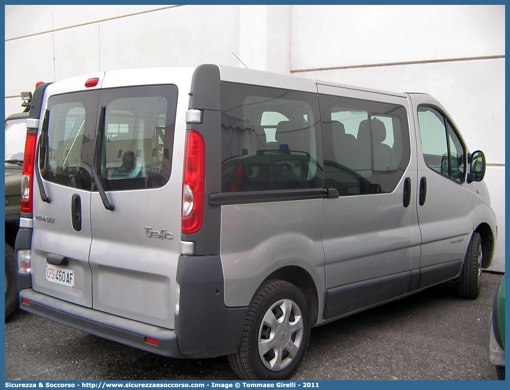 CFS 460AF
Corpo Forestale dello Stato
Renault Trafic III serie
Parole chiave: Corpo;Forestale;Stato;Corpo Forestale dello Stato;CFS;C.F.S.;Renault;Trafic