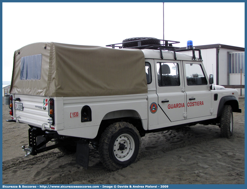 CP 4100
Corpo delle Capitanerie di Porto
Guardia Costiera
Land Rover Defender 130
Parole chiave: Guardia Costiera;Capitaneria di Porto;Capitanerie di Porto;Land Rover;Defender 130