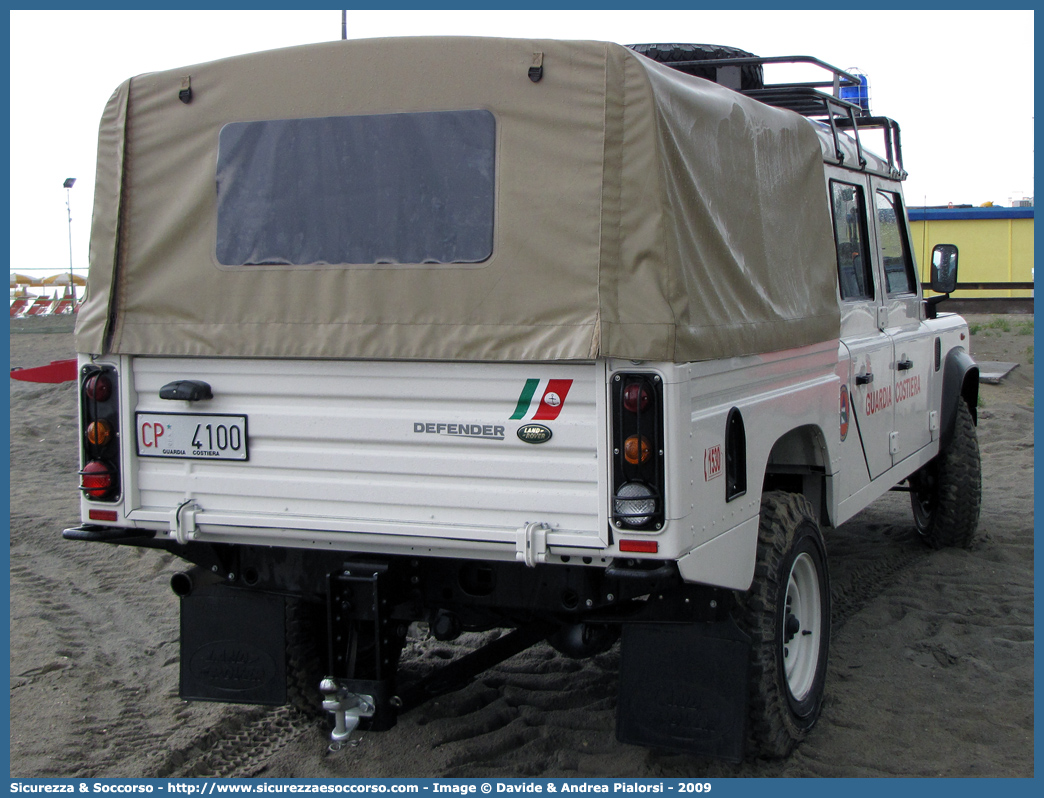 CP 4100
Corpo delle Capitanerie di Porto
Guardia Costiera
Land Rover Defender 130
Parole chiave: Guardia Costiera;Capitaneria di Porto;Capitanerie di Porto;Land Rover;Defender 130