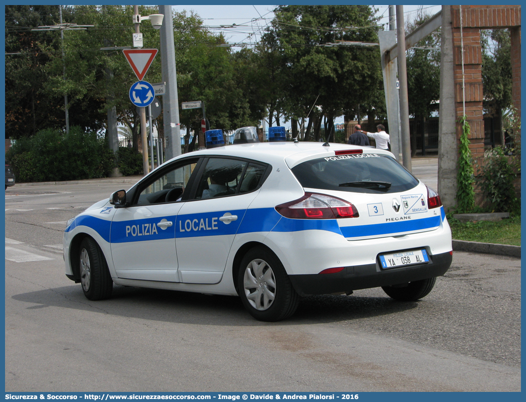 Polizia Locale YA038AL
Polizia Locale
Comune di Senigallia
Renault Megane V serie
Allestitore Focaccia Group S.r.l.
Parole chiave: Polizia;Locale;Municipale;Senigallia;Renault;Megane;Focaccia;YA038AL;YA 038 AL