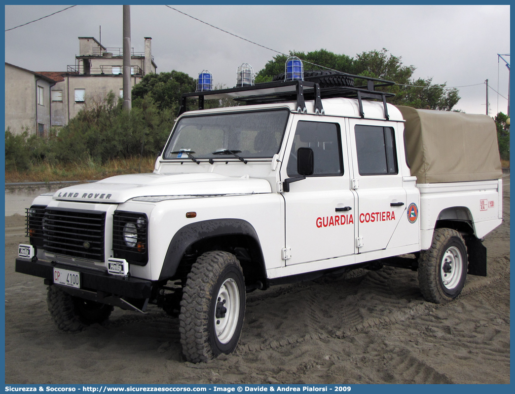 CP 4100
Corpo delle Capitanerie di Porto
Guardia Costiera
Land Rover Defender 130
Parole chiave: Guardia Costiera;Capitaneria di Porto;Capitanerie di Porto;Land Rover;Defender 130