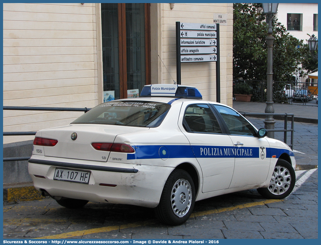 -
Polizia Municipale
Comune di Zafferana Etnea
Alfa Romeo 156 I serie
Parole chiave: Polizia;Locale;Municipale;Zafferana Etnea;Alfa Romeo;156