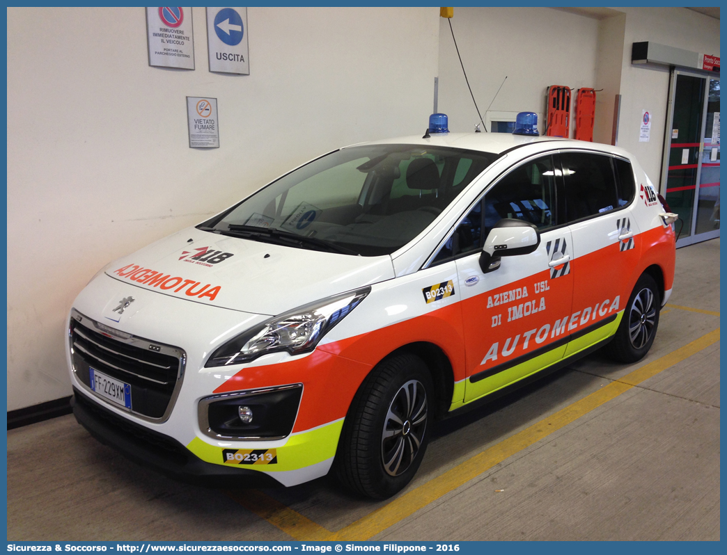 BO 2313
118 Imola Soccorso
Peugeot 3008 I serie restyling
Allestitore Vision S.r.l.
Parole chiave: 118;Imola;Soccorso;Automedica;Automedicalizzata;Auto Medica;Auto Medicalizzata;Peugeot;3008;Vision