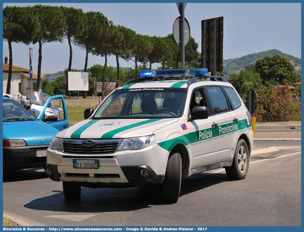 Polizia Locale YA209AD
Polizia Provinciale
Provincia di Forlì - Cesena
Subaru Forester V serie
Allestitore Focaccia Group S.r.l.
Parole chiave: Polizia;Locale;Provinciale;Forlì;Forli;Cesena;Subaru;Forester;Focaccia;YA209AD;YA 209 AD