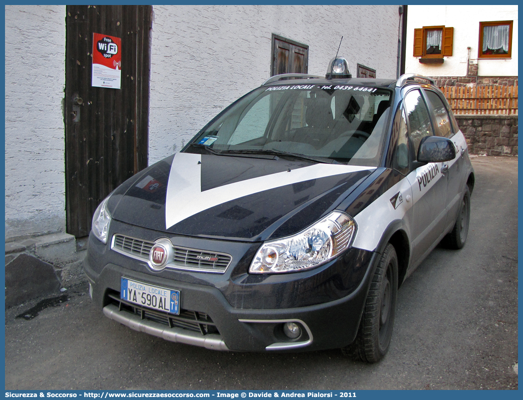 Polizia Locale YA590AL
Polizia Locale
Comune di Primiero
Fiat Sedici II serie
Parole chiave: Polizia;Locale;Municipale;Primiero;Fiat;Sedici;YA590AL;YA 590 AL