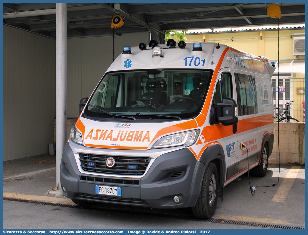 1701
118 Pesaro Soccorso
ASUR Area Vasta 1
Pesaro - Urbino - Fano
Fiat Ducato III serie restyling
Allestitore Aricar S.p.A.
Parole chiave: 118;Pesaro;Soccorso;ASUR;A.S.U.R.;Azienda;Sanitaria;Unica;Regionale;Area;Vasta;1;Pesaro;Urbino;Fano;Ambulanza;Fiat;Ducato;X290;X 290;Aricar