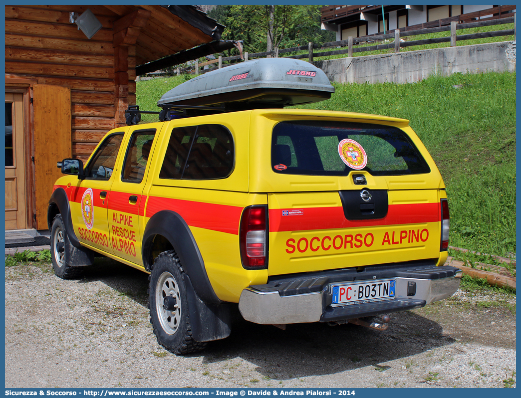 PC B03TN
Corpo Nazionale
Soccorso Alpino e Speleologico
Delegazione Alpina IV Trentino
Nissan Navara I serie restyling
Parole chiave: CNSAS;C.N.S.A.S.;Corpo;Nazionale;Soccorso;Alpino;Speleologico;Trentino;SAT;S.A.T.;Nissan;Navara;PC B03TN;PCB03TN