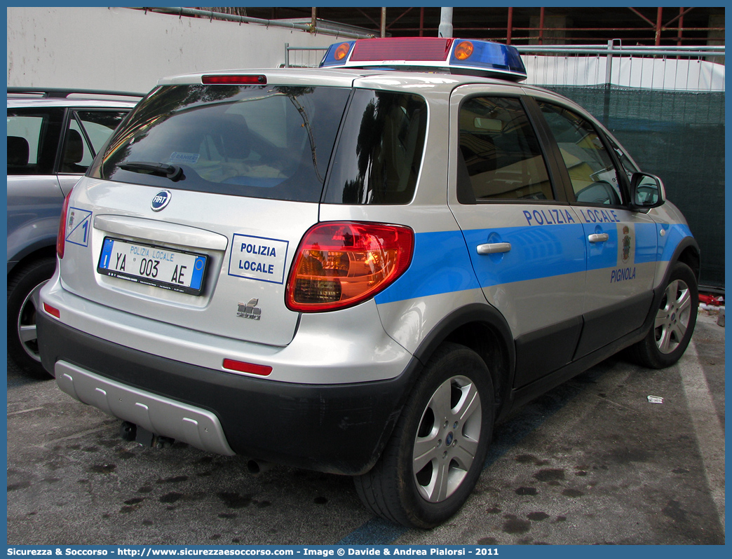 Polizia Locale YA003AE
Polizia Locale
Comune di Pignola
Fiat Sedici I serie
Parole chiave: Polizia;Locale;Municipale;Pignola;Fiat;Sedici;YA003AE;YA 003 AE