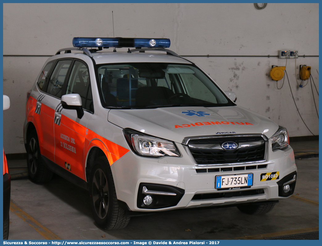 BO 1083
118 Bologna Soccorso
Subaru Forester VI serie restyling
Allestitore Aricar S.p.A.
Parole chiave: 118;Bologna;Soccorso;Automedica;Automedicalizzata;Auto Medica;Auto Medicalizzata;Subaru;Forester;Aricar