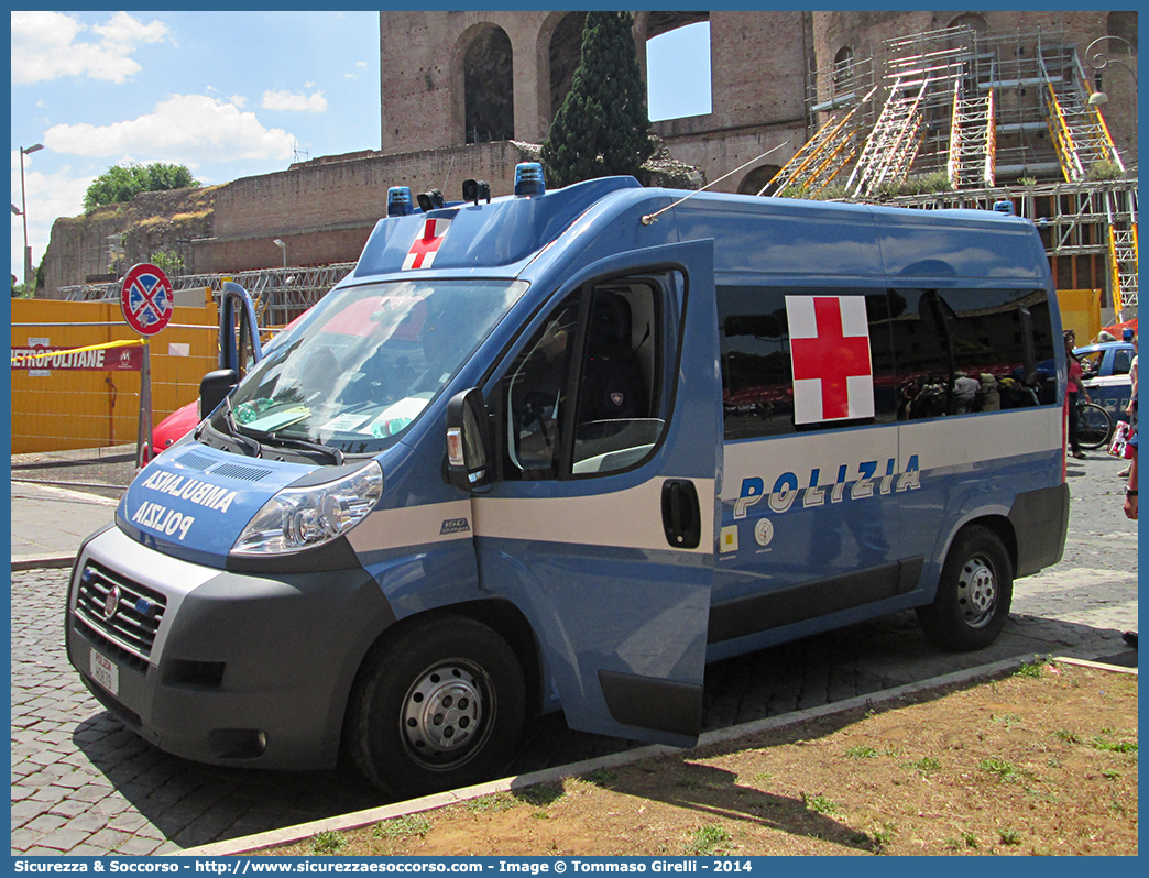 Polizia H0879
Polizia di Stato
Servizio Sanitario
Fiat Ducato III serie
Allestitore FAST S.r.l.
Parole chiave: PS;P.S.;Polizia;di;Stato;Servizio;Sanitario;Fiat;Ducato;X250;Ambulanza;Fast;F.A.S.T.