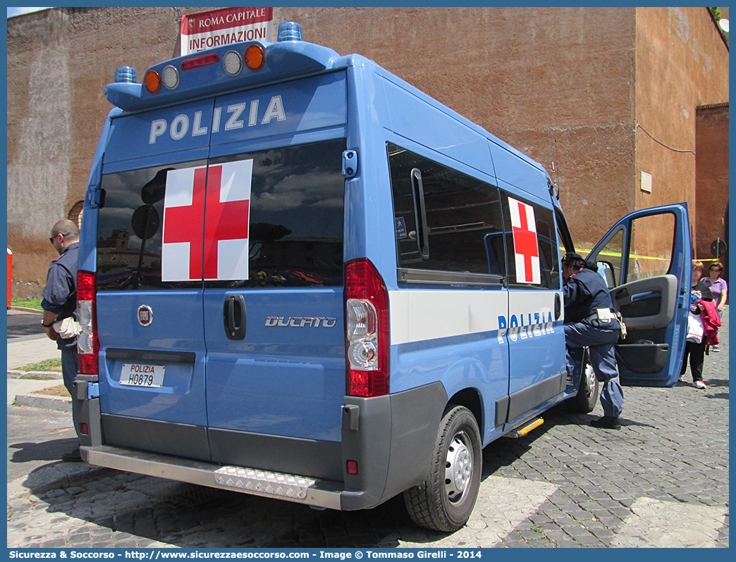 Polizia H0879
Polizia di Stato
Servizio Sanitario
Fiat Ducato III serie
Allestitore FAST S.r.l.
Parole chiave: PS;P.S.;Polizia;di;Stato;Servizio;Sanitario;Fiat;Ducato;X250;Ambulanza;Fast;F.A.S.T.