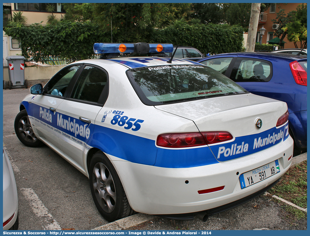 Polizia Locale YA391AB
Polizia Municipale
Unione Comuni Colline Matildiche
Alfa Romeo 159
Parole chiave: Polizia;Locale;Municipale;Colline Matildiche;Albinea;Quattro Castella;Vezzano Sul Crostolo;Alfa Romeo;159;YA391AB;YA 391 AB