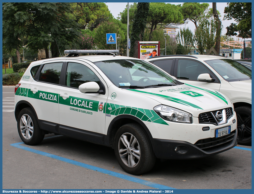 Polizia Locale YA819AJ
Polizia Locale
Comune di Garlasco
Nissan Qashqai II serie
Allestitore Projet Service S.r.l.
Parole chiave: Polizia;Locale;Municipale;Garlasco;Nissan;Qashqai;Projet Service;YA819AJ;YA 819 AJ