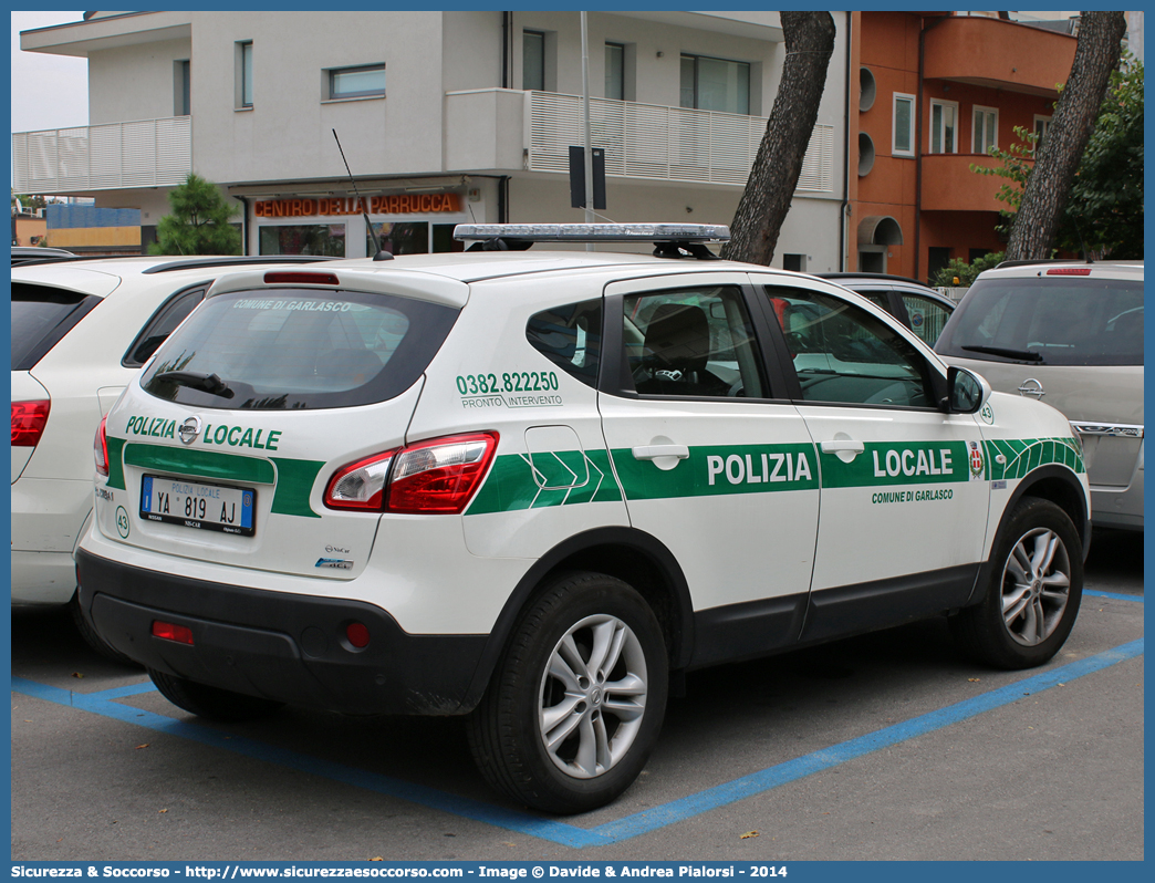 Polizia Locale YA819AJ
Polizia Locale
Comune di Garlasco
Nissan Qashqai II serie
Allestitore Projet Service S.r.l.
Parole chiave: Polizia;Locale;Municipale;Garlasco;Nissan;Qashqai;Projet Service;YA819AJ;YA 819 AJ