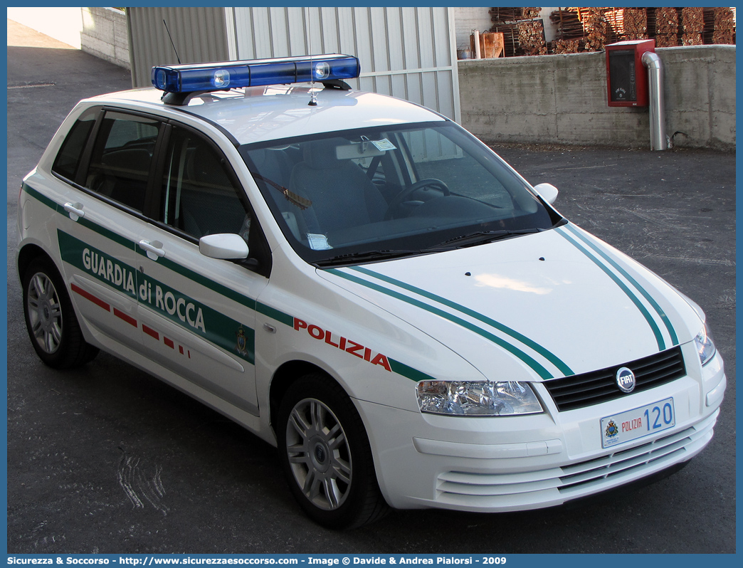 Polizia 120
Repubblica di San Marino
Guardia di Rocca
Fiat Stilo
(variante)
Parole chiave: Repubblica;San Marino;RSM;R.S.M.;Guardia di Rocca;Guardia;Rocca;Fiat;Stilo