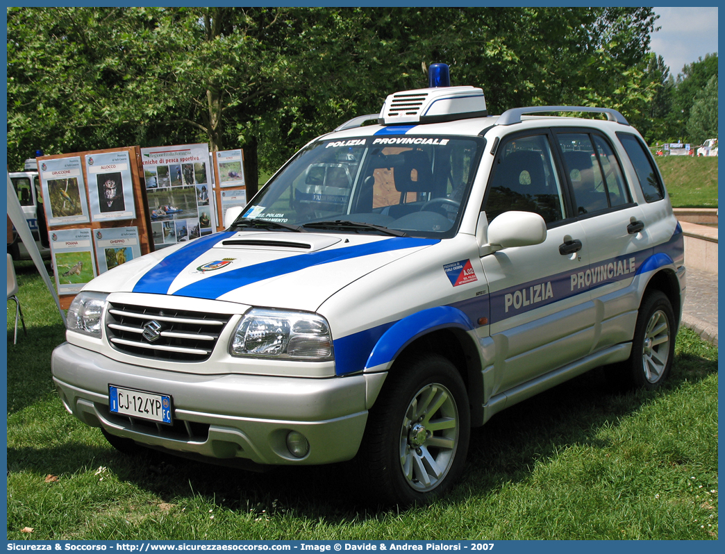 -
Polizia Provinciale
Provincia di Forlì - Cesena
Suzuki Grand Vitara II serie
Parole chiave: Polizia;Locale;Provinciale;Forlì;Cesena;Suzuki;Grand Vitara