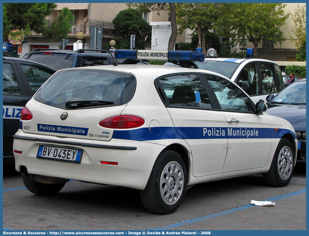 -
Polizia Municipale
Comune di San Sperate
Alfa Romeo 147 I serie
Parole chiave: Polizia;Locale;Municipale;San Sperate;Alfa Romeo;147