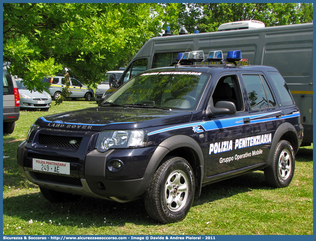 Polizia Penitenziaria 249AE
Polizia Pentenziaria
Gruppo Operativo Mobile
Land Rover Freelander
I serie restyling
Parole chiave: Polizia Penitenziaria;Gruppo Operativo Mobile;GOM;Land Rover;Freelander