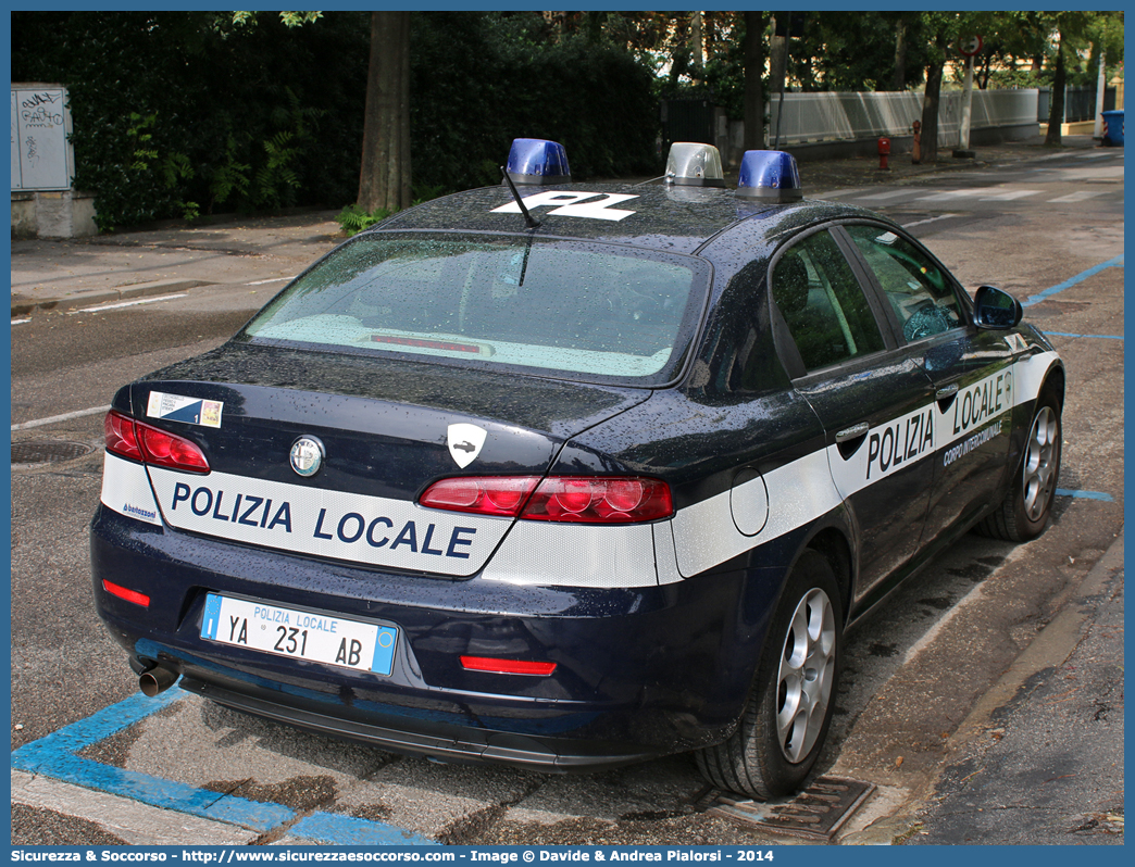 Polizia Locale YA231AB
Polizia Locale
Corpo Intercomunale
Occhiobello e altri
Alfa Romeo 159
Allestitore Bertazzoni S.r.l.
Parole chiave: Polizia;Locale;Municipale;Occhiobello;Fiesso Umbertiano;Pincara;Stienta;Alfa Romeo;159;Bertazzoni;YA231AB;YA 231 AB