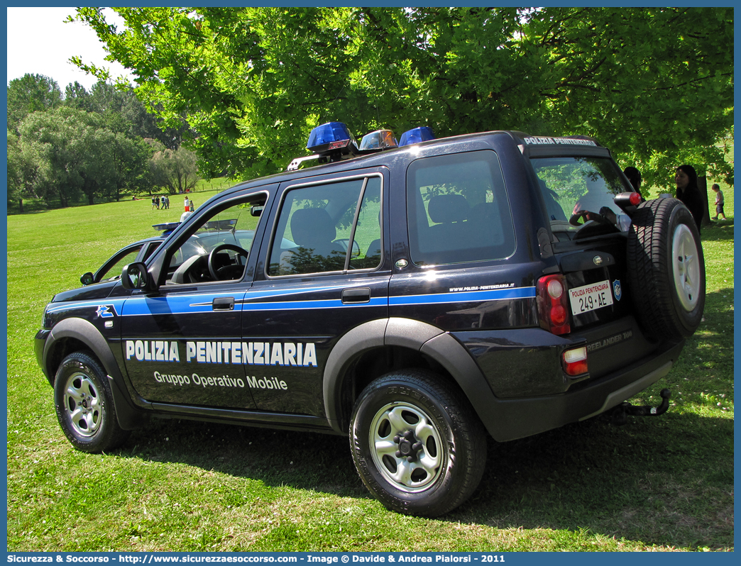 Polizia Penitenziaria 249AE
Polizia Pentenziaria
Gruppo Operativo Mobile
Land Rover Freelander
I serie restyling
Parole chiave: Polizia Penitenziaria;Gruppo Operativo Mobile;GOM;Land Rover;Freelander