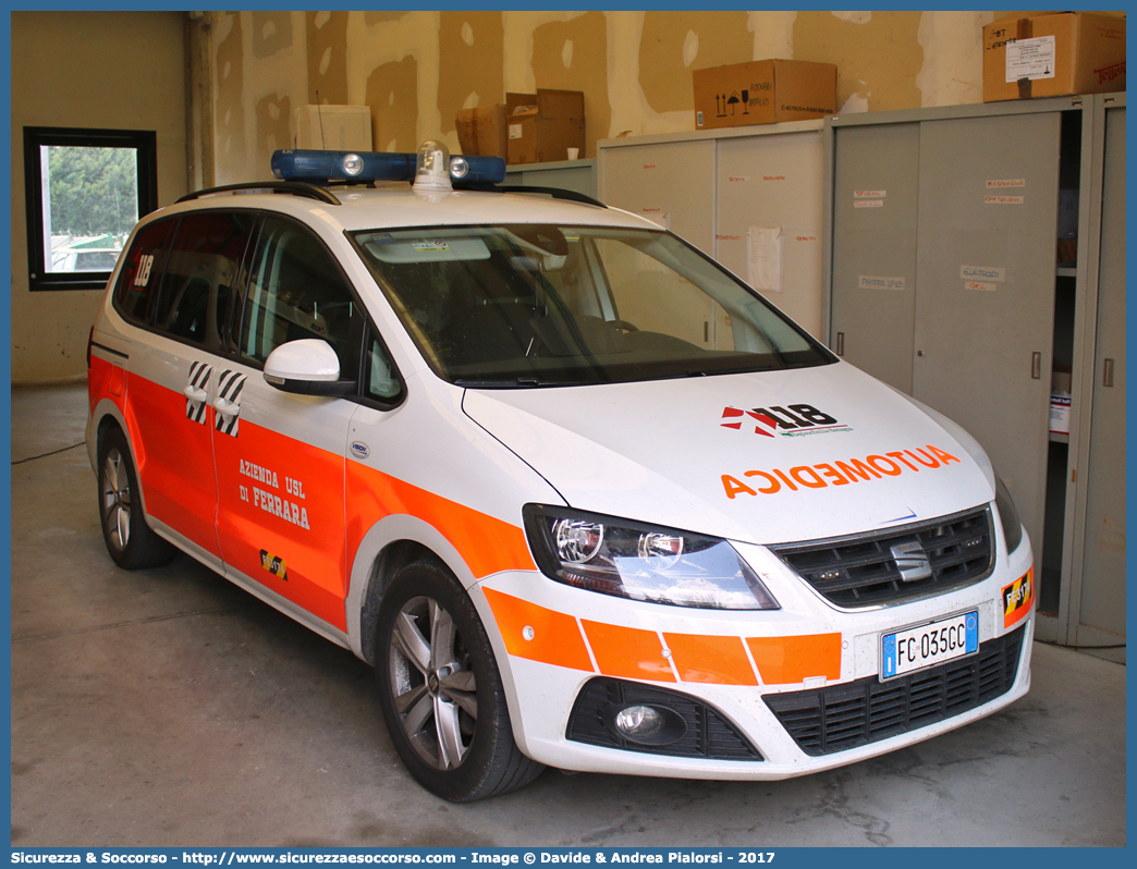 FE 3174
118 Ferrara Soccorso
Seat Alhambra III serie
Allestitore Vision S.r.l.
Parole chiave: 118;Ferrara;Soccorso;Automedica;Auto Medica;Automedicalizzata;Auto Medicalizzata;Seat;Alhambra;Vision