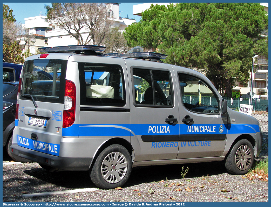 -
Polizia Municipale
Comune di Rionero in Vulture
Fiat Doblò I serie restyling
Parole chiave: Polizia;Locale;Municipale;Rionero in Vulture;Fiat;Doblò;Doblo