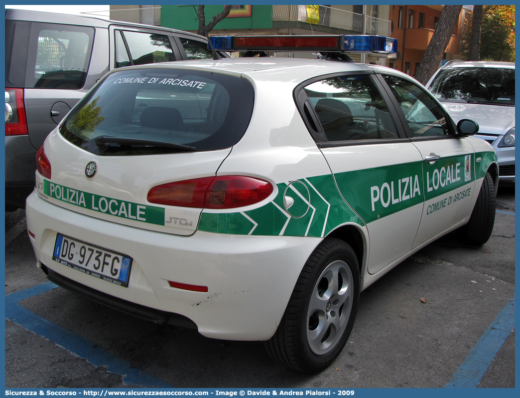 -
Polizia Locale
Comune di Arcisate
Alfa Romeo 147 II serie
Parole chiave: Polizia;Locale;Municipale;Arcisate;Alfa Romeo;147