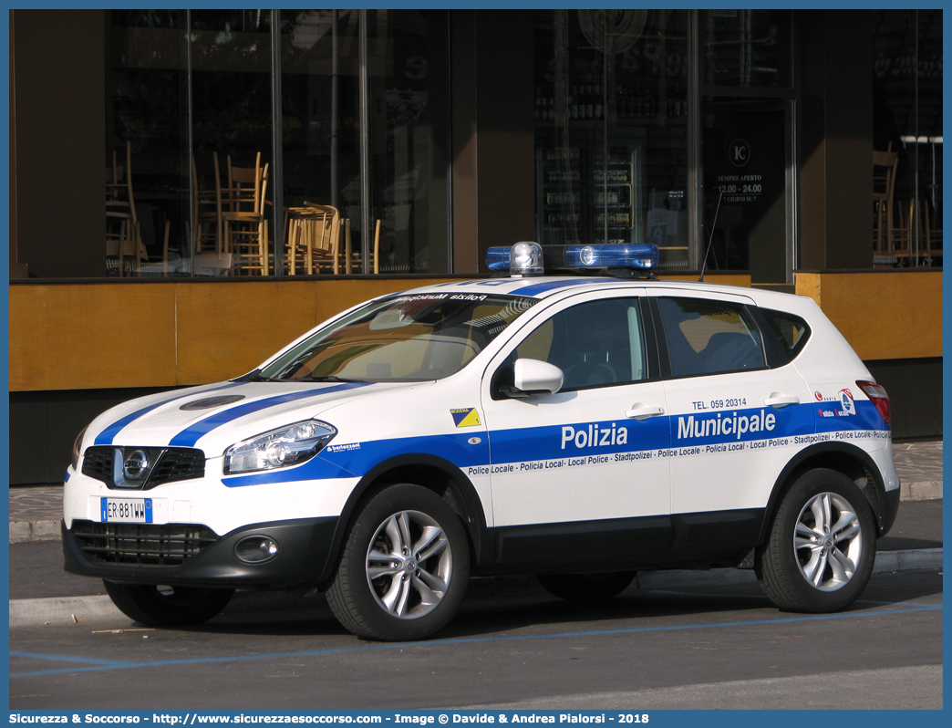 -
Polizia Municipale
Comune di Modena
Nissan Qashqai II serie
Allestitore Bertazzoni S.r.l.
Parole chiave: Polizia;Locale;Municipale;Modena;Nissan;Qashqai;Bertazzoni