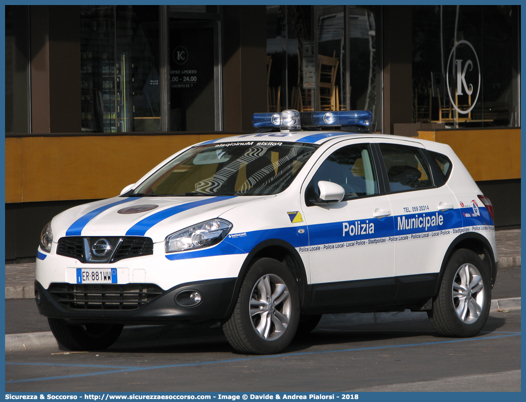 -
Polizia Municipale
Comune di Modena
Nissan Qashqai II serie
Allestitore Bertazzoni S.r.l.
Parole chiave: Polizia;Locale;Municipale;Modena;Nissan;Qashqai;Bertazzoni