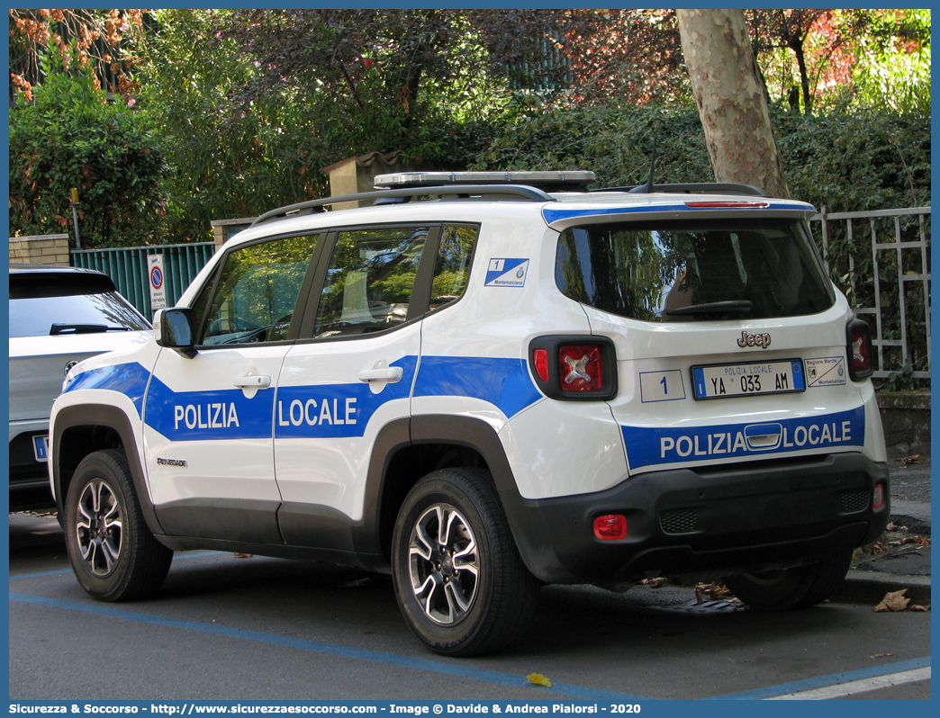 Polizia Locale YA033AM
Polizia Locale
Comune di Montemarciano
Jeep Renegade I serie restyling
Parole chiave: Polizia;Locale;Municipale;Montemarciano;Jeep;Renegade;YA033AM;YA 033 AM