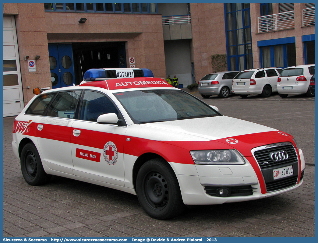 CRI A781C
Croce Rossa Italiana
Bolzano
Audi A6 Avant III serie
Parole chiave: CRI;C.R.I.;Croce Rossa Italiana;Automedica;Auto medica;Automedicalizzata;Auto medicalizzata;Audi;A6;Avant;Bolzano;A781C