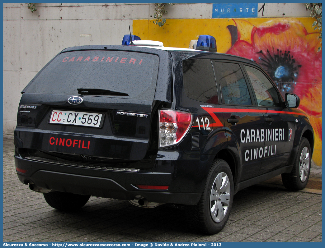 CC CX569
Arma dei Carabinieri
Centro e Nuclei Cinofili
Subaru Forester V serie
Allestitore Elevox S.r.l.
Parole chiave: CC;C.C.;Arma;Carabinieri;Centro;Nuclei;Nucleo;Cinofili;Subaru;Forester;Elevox