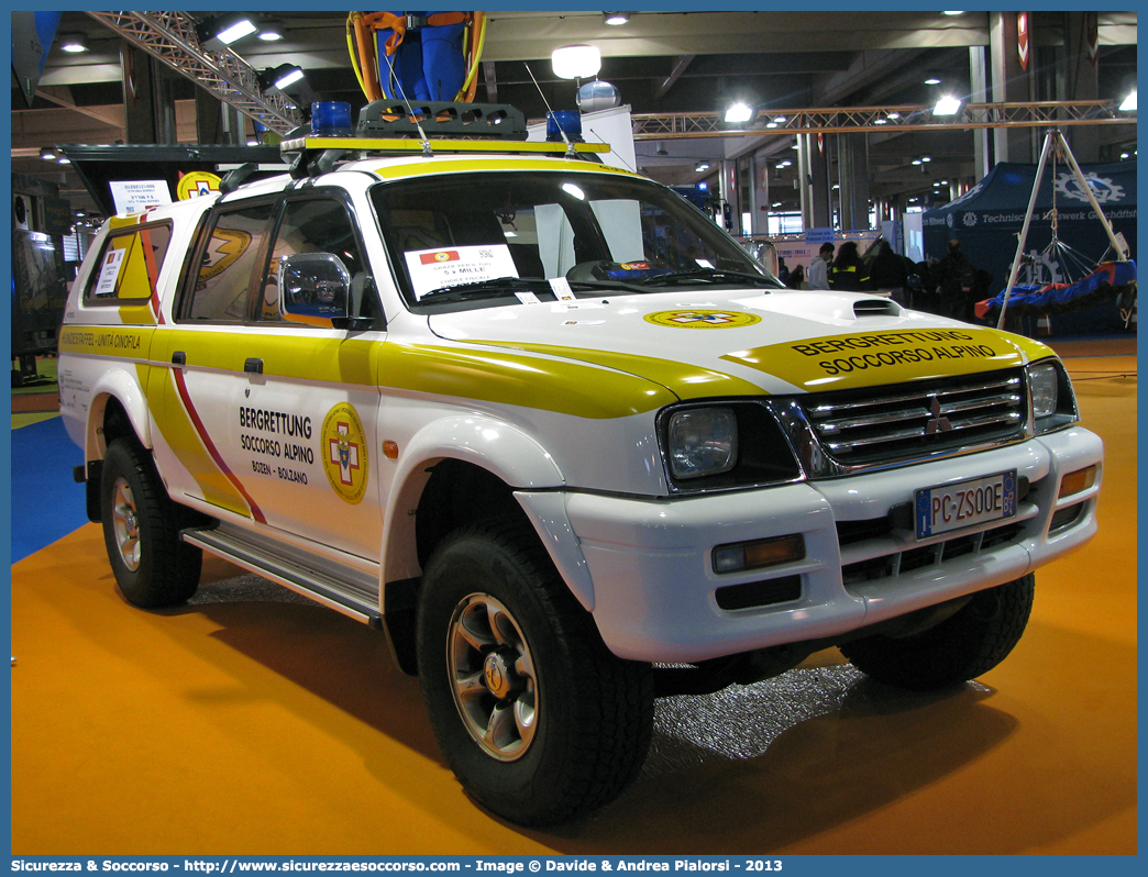 PC ZS00E
Corpo Nazionale
Soccorso Alpino e Speleologico
Delegazione Alpina III Alto Adige
Stazione di Bolzano
Mitsubishi L200 III serie
(variante)
Parole chiave: CNSAS;C.N.S.A.S.;Corpo;Nazionale;Soccorso;Alpino;Speleologico;Alto Adige;Bolzano;Mitsubishi;L200;PC ZS00E;PCZS00E